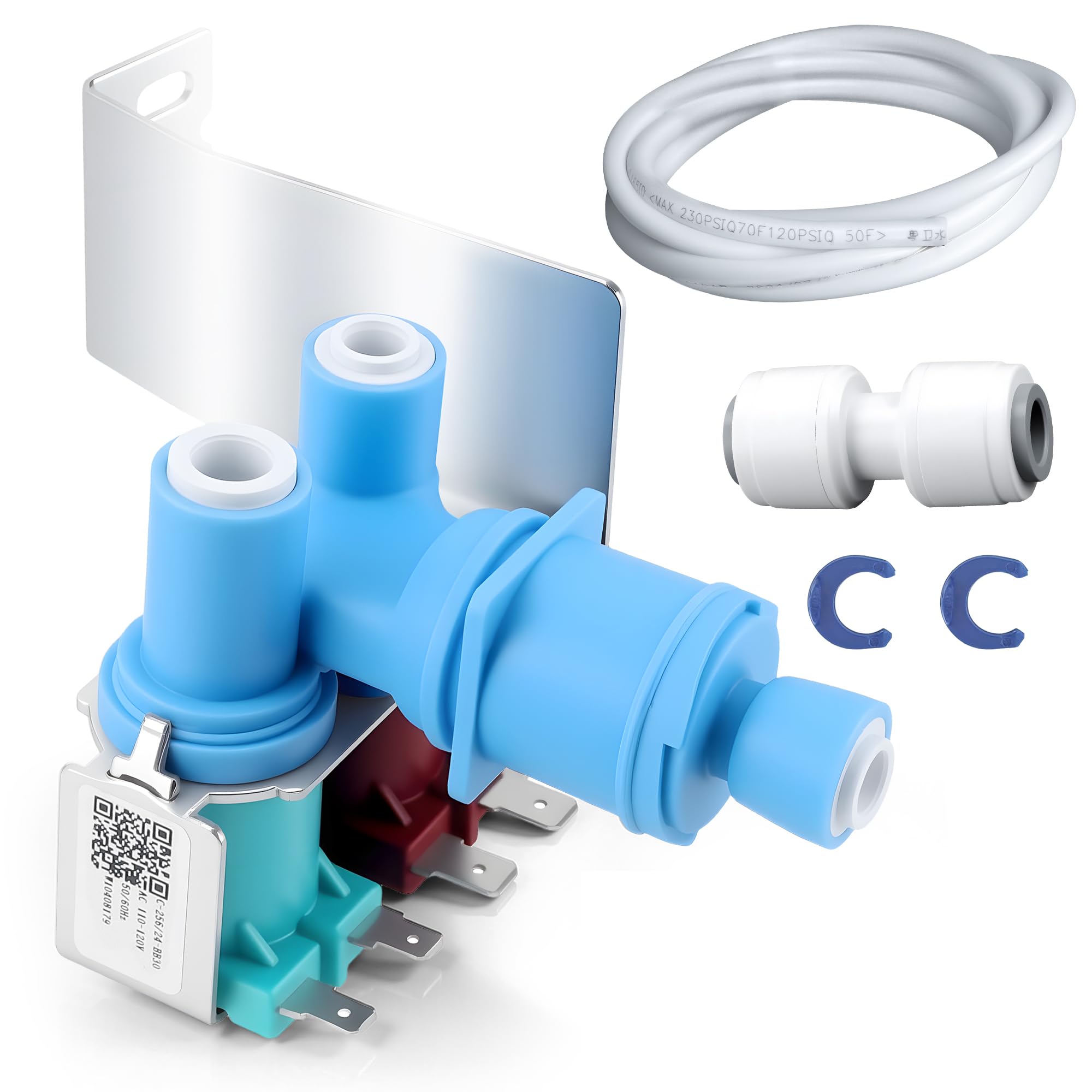 Photo 1 of ???????? W10408179 W10179146 Refrigerator Water Inlet Valve Compatible with Whirl-pool Ken-more Refrigerator Replaces WPW10179146 2205762 2304757 2188708 IMV708 4389177 by TOMOON