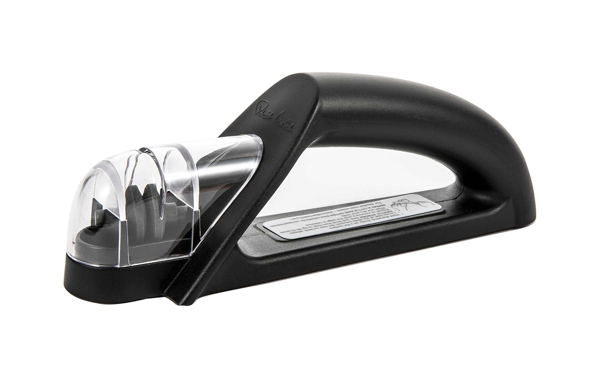 Robert Welch Hand-Held Knife Sharpener. MULTI AWARD WINNING DESIGN - The Ceramic Wheel Sharpens Blades To Exact 15° Angle. 10 Year Guarantee.
