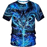 WHNBCW Mythology Chinese Dragon T-Shirt Funny Anime Graphic Tee Shirt