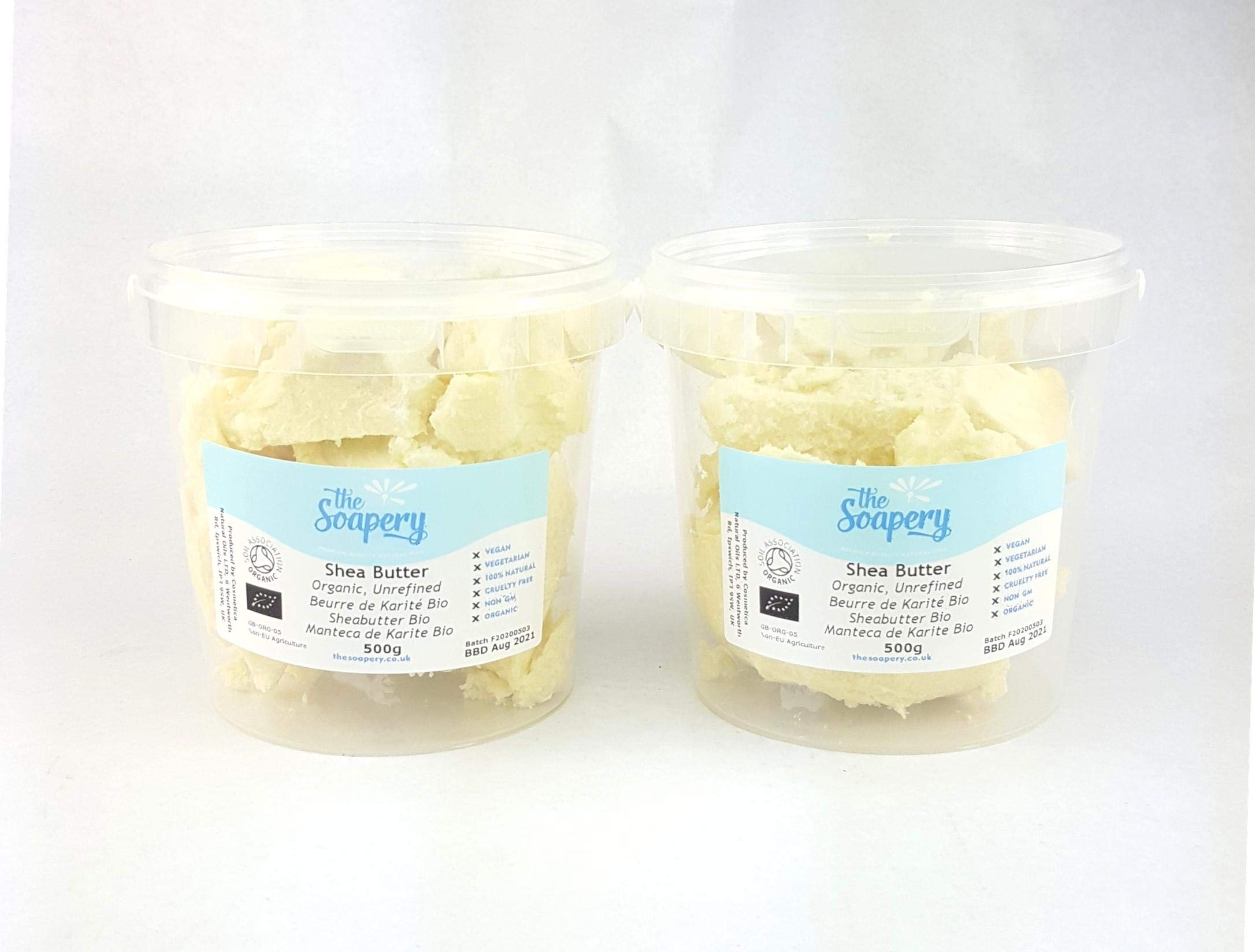 Shea butter 1kg - Certified Organic, Unrefined, Raw, Natural - 100% Pure