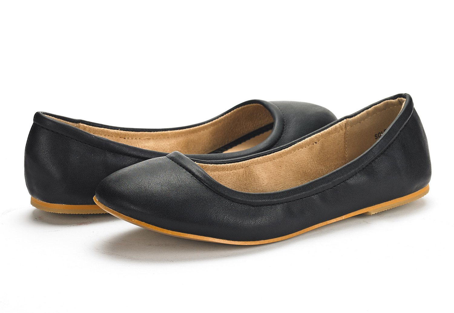 DREAM PAIRS Women's Sole-fina Solid Plain Walking Classic Ballet Flats Shoes - Image 3