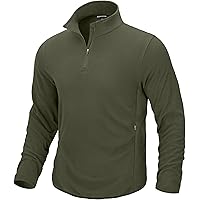 33,000ft Men's Quarter-Zip Polar Fleece Jacket, Long Sleeve Half