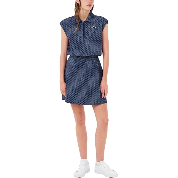 blue striped lacoste dress Lacoste Striped Midi Dress