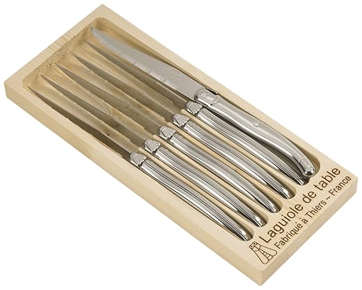 Laguiole Jean Dubost 97600 Steakmesser, 6 Stück, Edelstahl