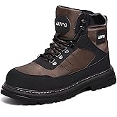 AUVYI Steel Toe Work Boots for Men – Wide Toe Durable Safety Shoes with Slip-Resistant Sole Botas de Trabajo Seguridad para Hombre