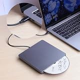 GRTLPOK External CD DVD Drive USB 3.0 Type C Portable Burner Writer Reader Mac view 3