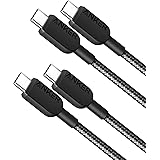 Anker 310 USB C to USB C Cable (3ft, 2 Pack),Fast Charging Cable for iPhone 15, Samsung Galaxy S23, iPad Pro 2021, iPad Mini 