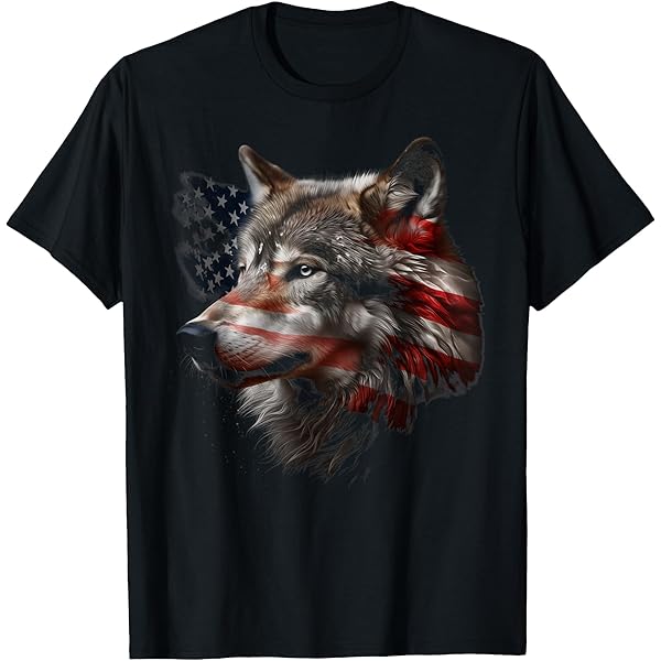 T-Shirt Uomo 4sold Black Wolf | Cotone Morbido | Taglia Small | Basic E Comoda