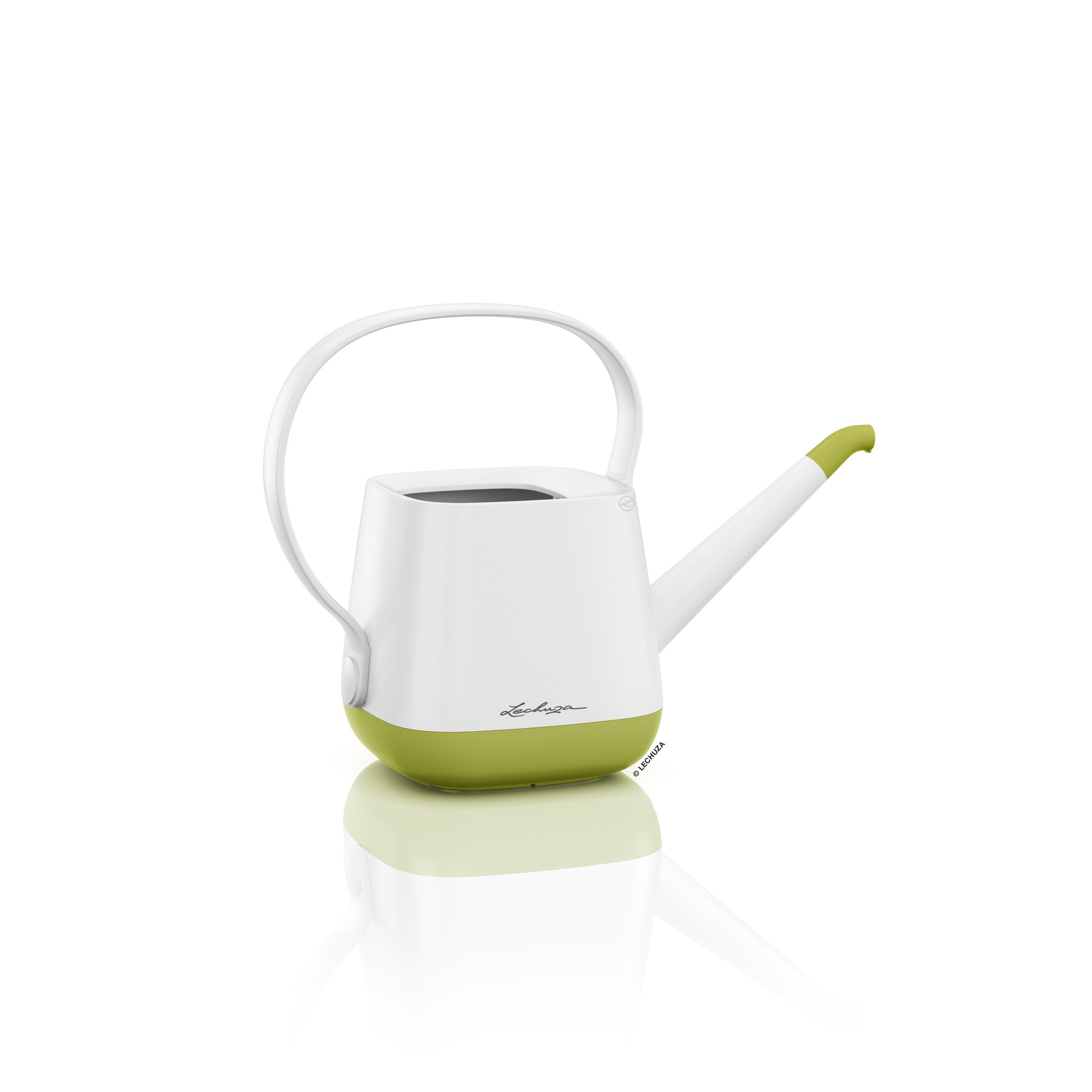 LECHUZA YULA watering can 1.7 l white green satin matt 13870 โ image 1