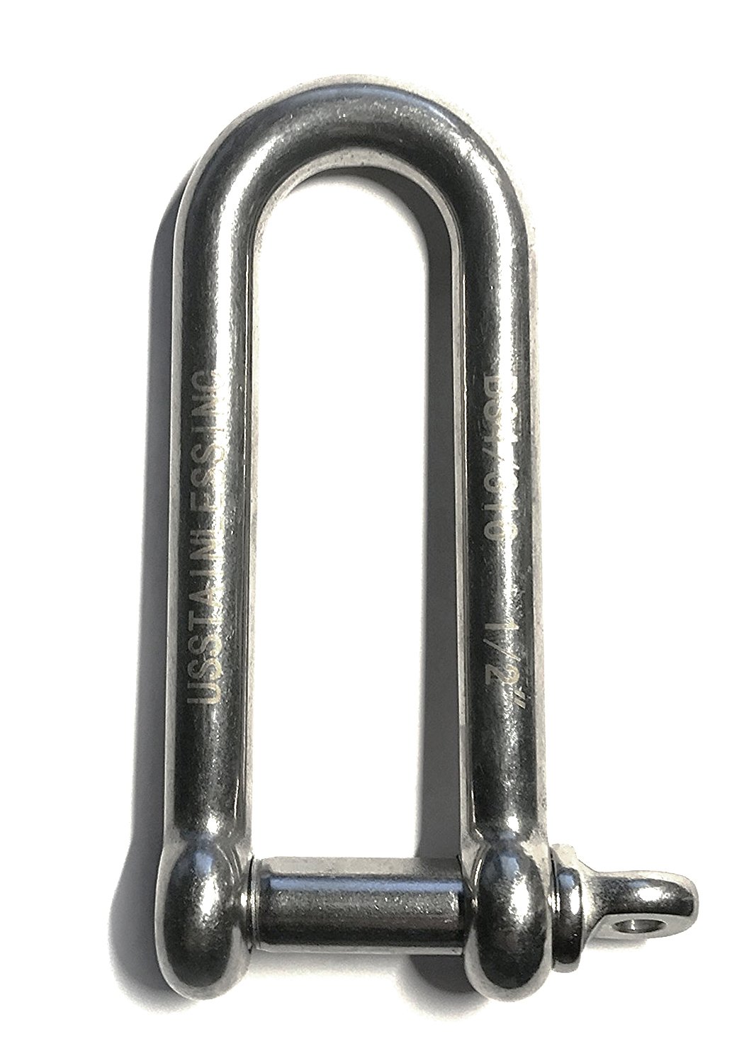 US STAINLESS Stainless Steel 316 Long D Shackle 1/2" (12mm) Marine Grade Dee