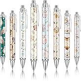 Ireer 8 Pcs Ballpoint Pens for Women 1.00 mm Cute Black Ink Fancy Pens Fine Point Smooth Writing for Journaling Aesthetic Office Supplies(Owl)