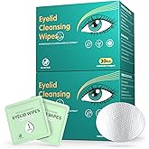 60PCS Eyelid Wipes for Dry Eyes & Blepharitis Relief, Tea Tree Oil Eye CleansingWipes, Soothes Face Cleansing, Dual Use Eyelid & Lash Wipes, Daily Eye Care for Women Men, Travel Essentials