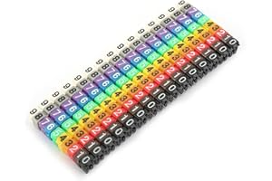 Numbering Marker Clip, 150 Pieces, Digital Label Wire Marking Set, Plastic Square Tube, 1.5mm KCM