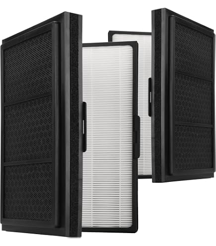 Lhari Pro Smokestop Filter Replacement For Blueair Pro M, Pro L, Pro XL - True HEPA & Activated Carbon