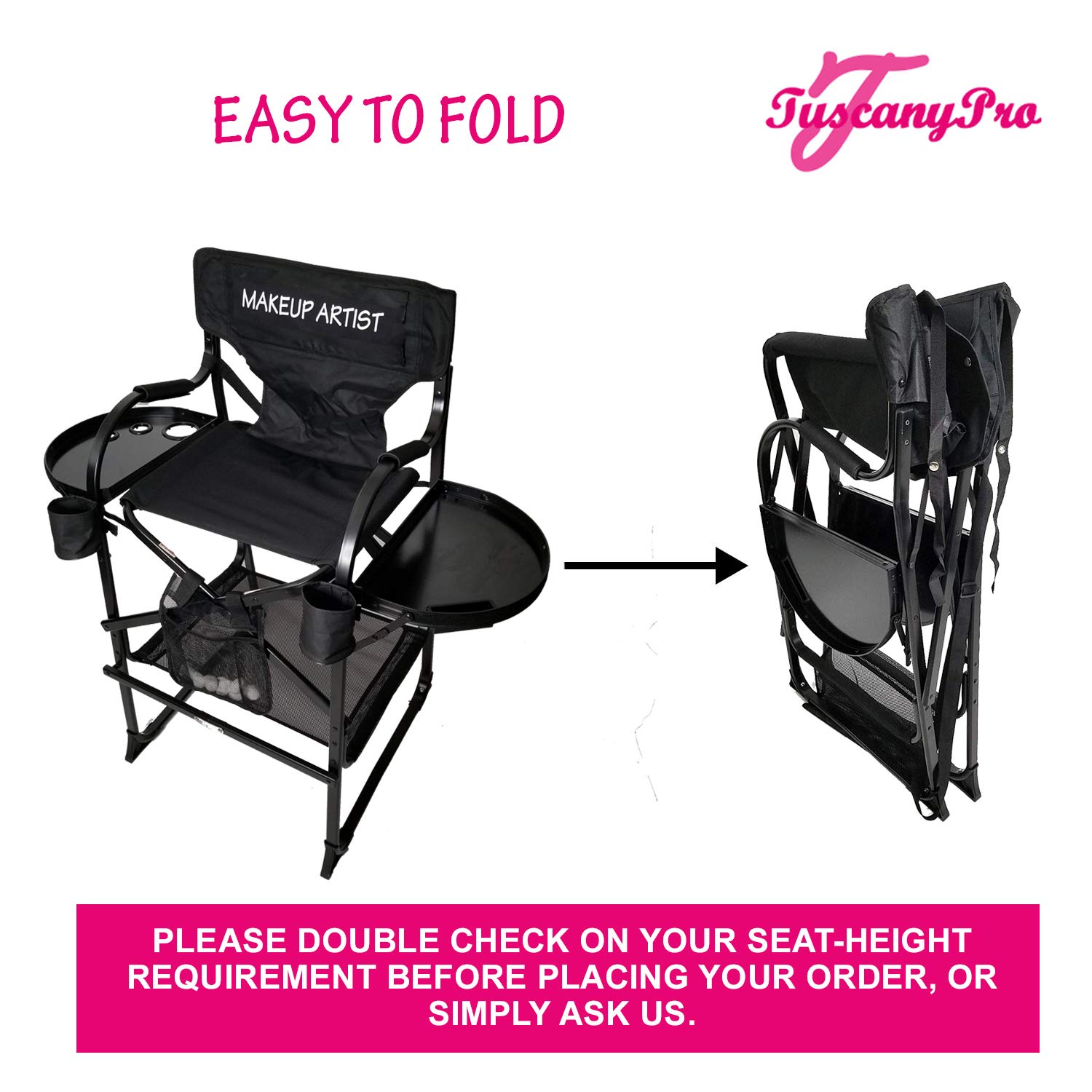 Sillas plegables de maquillaje Sillas plegables