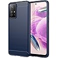 Aikcks for xiaomi Redmi Note 12S Phone case, Shockproof, Scratch Resistant Carbon Fiber Jacket, Soft TPU, for Note 12S case (Blue)