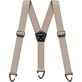 Men's Suspenders Hidden Suspenders for Men Heavy Duty Adjustable Elastic Braces Under Clothes with Loop for Jeans