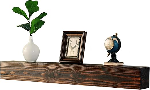 Amazon Com Welland Rustic Floating Shelf Reclaimed Wood Wall