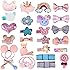 Barrette Cheveux Bebe Fille Lot De 12 Pinces à Cheveux De 8 Pouces, Accessoires De Cheveux Barette Cheveux Bebe Fille