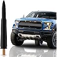 Bullet Antenna for Ford F150 (2009-2024) - Highly Durable Premium Truck Antenna 4.25 Inch - Car Wash-Proof Radio Antenna for FM AM - Black, 30 Caliber Design - Ford F150 Accessories