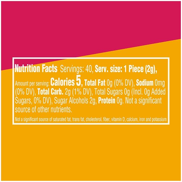 EXTRA GUM REFRESHERS FRUIT MIX SUGAR-FREE CHEWING GUM BULK, 40 PIECE BOTTLE (PACK OF 6)