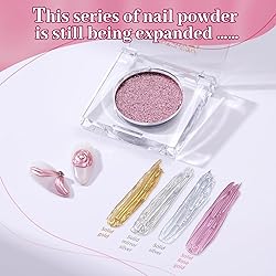 PrettyDiva Nail Powder Rose Gold Chrome Nail Powder