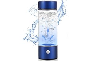 OYOMUTK Hydrogen Water Bottle with PEM SPE Technology, Essentials 2024 for Men Women, Rechargeable Hydrogen Water Generator with Gift Box, Hydrogen Water Ionizer Machine for Home Office Travel Blue