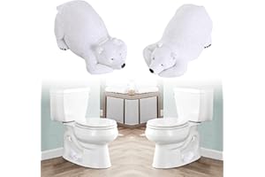 JOOGOUR Toilet Bolt Caps,2PCS Toilet Bolt Covers Decorative，Resin cute funny Toilet Screw Cover Caps,Toilet Caps for Bottom of Toilet Easy Installation Toilet Replacement Parts (E)