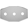 Westbrass Three-Hole Remodel Plate, Polished Chrome, D505-26, 1 Pack