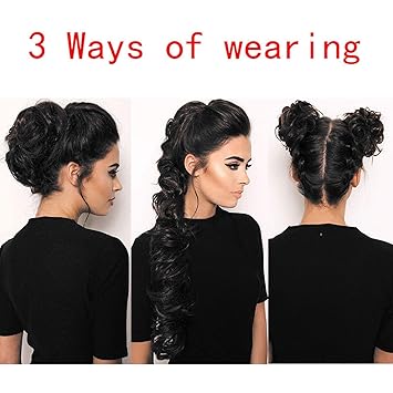Buy Inaaya Synthetic Hair Extensions Black Bun Making Hair