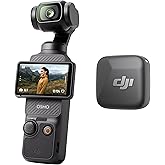 DJI Osmo Pocket 3 Vlogging Camera DJI Osmo Pocket 3 Vlog Bundle | 3-Axis Stabilization, Spotlight Follow, Fast Focusing, DJI Mic Mini Included for Clear Sound, Video Camera for Photography