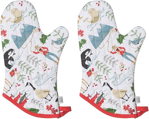 Amazon Com Now Designs Basic Oven Mitt True North 6 5 X 13 In