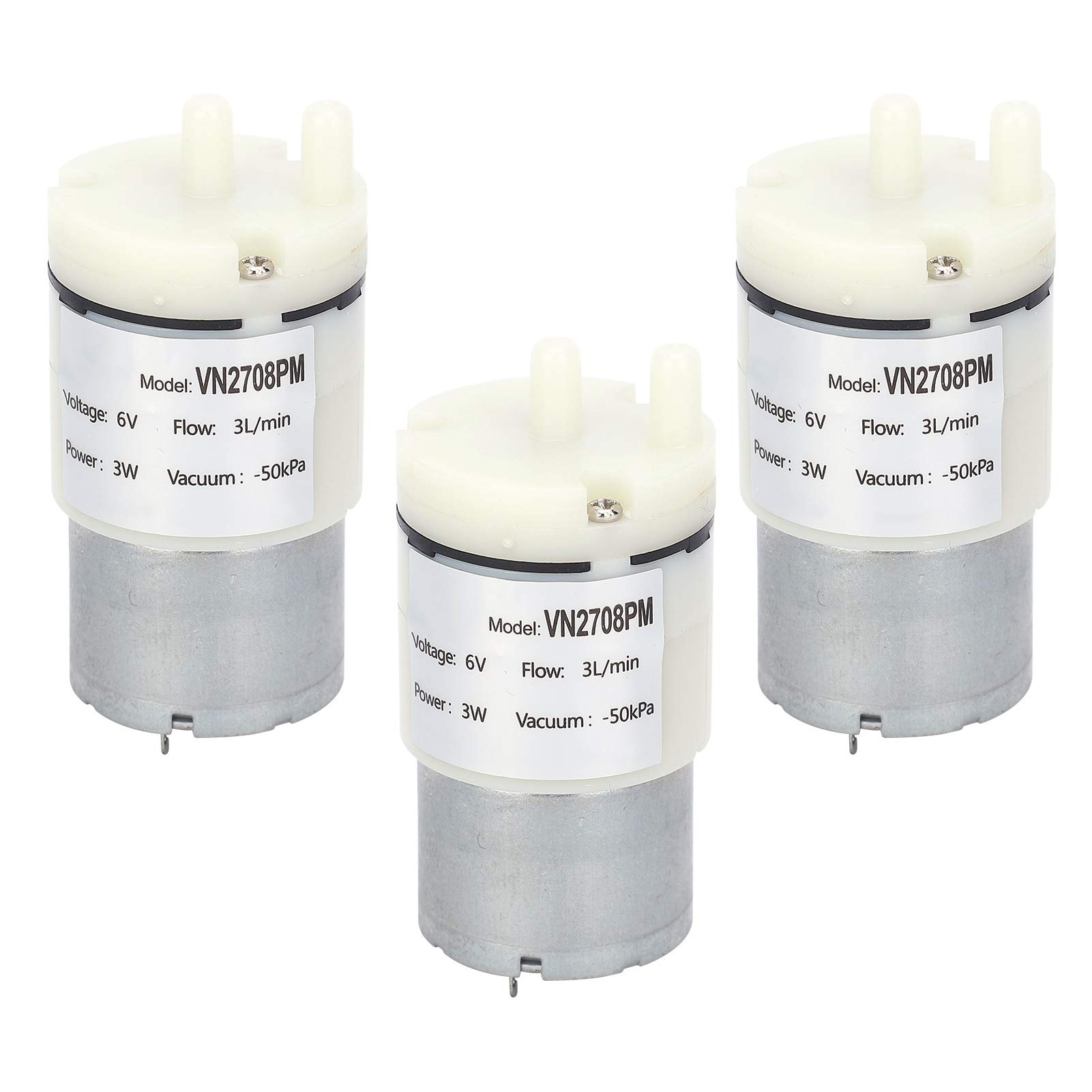 DC 6V 3W Micro Diaphragm Pump50KPa Negative Pressure High Pressure 3L/min Flowing Rate for Fish Tank