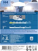 Philips WhiteVision Ultra Xenon Effect H4 Headlight Bulb 4.200K Single view 2