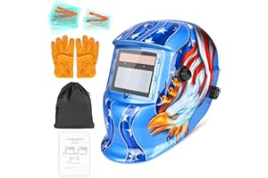 NDUUN Welding Helmet Auto Darkening True Color Hood with Adjustable Shade Range 4/9-13 for TIG MIG ARC Welder Mask