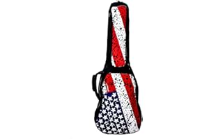 ChromaCast USA Flag Graphic Multi-Pocket Electric Guitar Padded Gig Bag (CC-EPB