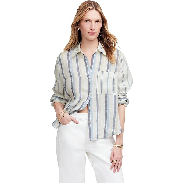 メイドウェル Madewell Alice Shirt - Cotton Linen レディース シャツ トップス Jet Black Amazon.com: Madewell Women's Alice Shirt-Cotton Linen, Jet