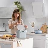 Curver 5L Ready to Collect Recycled Kitchen Bin Smoked Grey Lid view 5