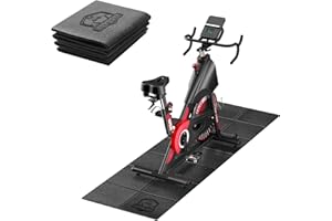 HAPBEAR Exercise Equipment Mat, Treadmill Mat, Walking Pad Mat, PVC Exercise Bike Mat for Home Gym Workout, Non-Slip, Noise R