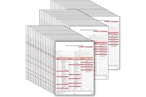 J. J. KELLER & ASSOCIATES, INC. J. J. Keller 100-Pack, Annual Vehicle Inspection Report Form with Carbon, 3-Ply Snap-Out, DOT Compliant