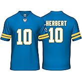 Custom Mens/Youth Football Stitched T-Shirt for Sports Fan Blue