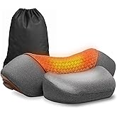 3-in-1 Neck Massager for Pain Relief Deep Tissue with Heat, Portable Memory Foam Cervical Massager Pillow with Traction for Neck Hump Comfort & Shoulder Relaxation at Home/Office/Travel (Corded)