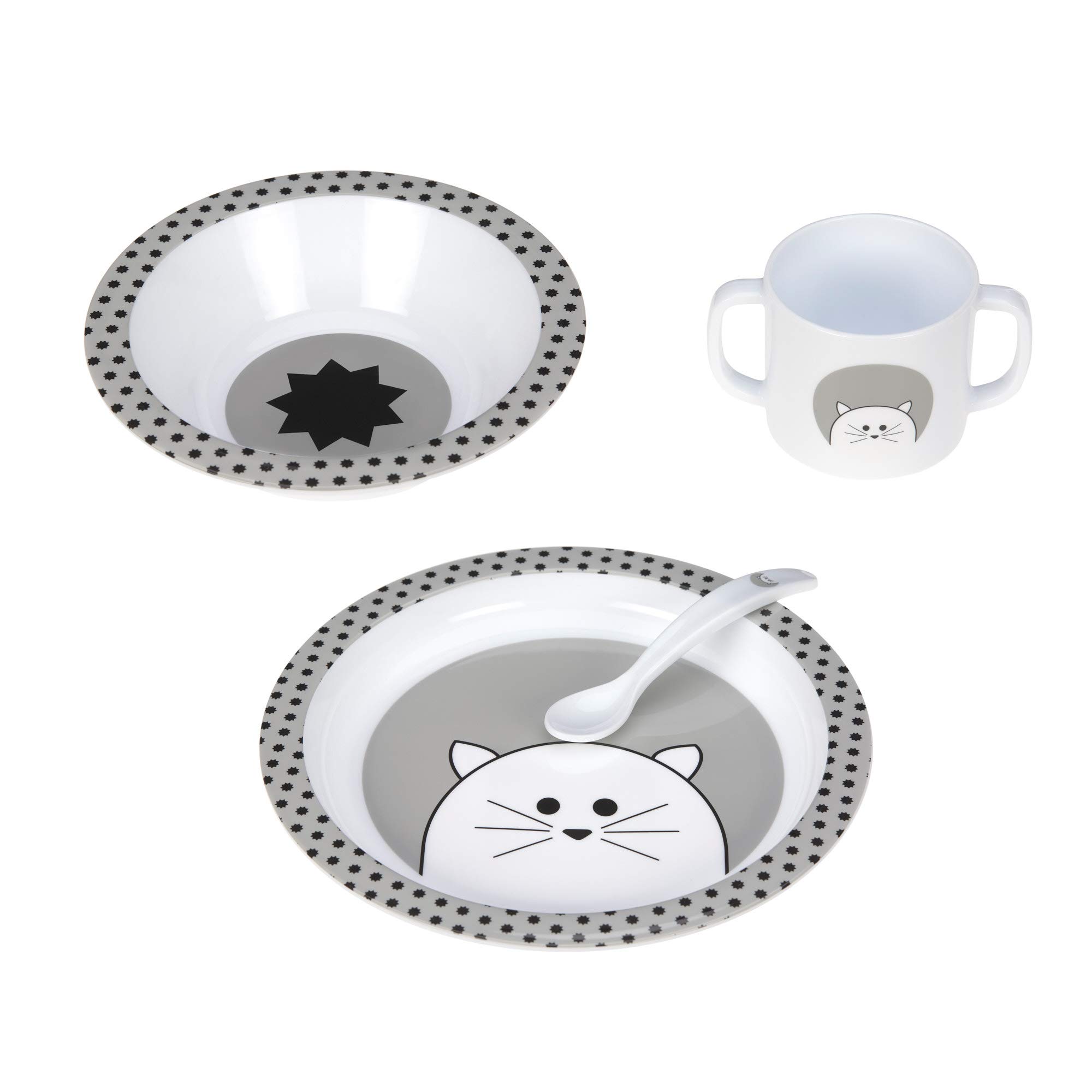 Dish Set PP Little Chums Cat