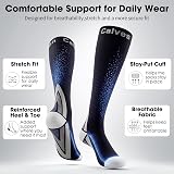Calves Kelson 2 Pairs Compression Socks 20-30 mmHg Knee High Run Nurse Travel view 4