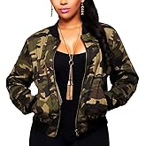 sexycherry Casual Jackets for Women Full Zip Up Long Sleeve Lightweight Outwear Bomber Coats with Pockets