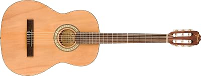 Fender FA-25N Classical Acoustic Guitar Natural Walnut Fingerboard