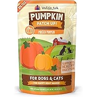 Weruva Pumpkin Patch Up!, Pumpkin Puree Pet Food Supplement for Dogs & Cats, 1.05 Ounce (Pack of 12), Orange (0805)