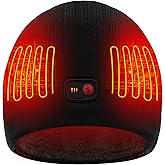SVPRO Heated Beanie Hat Men Women Rechargeable Battery Heated Electric Knit Cap