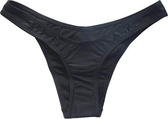 black v cut bikini bottoms