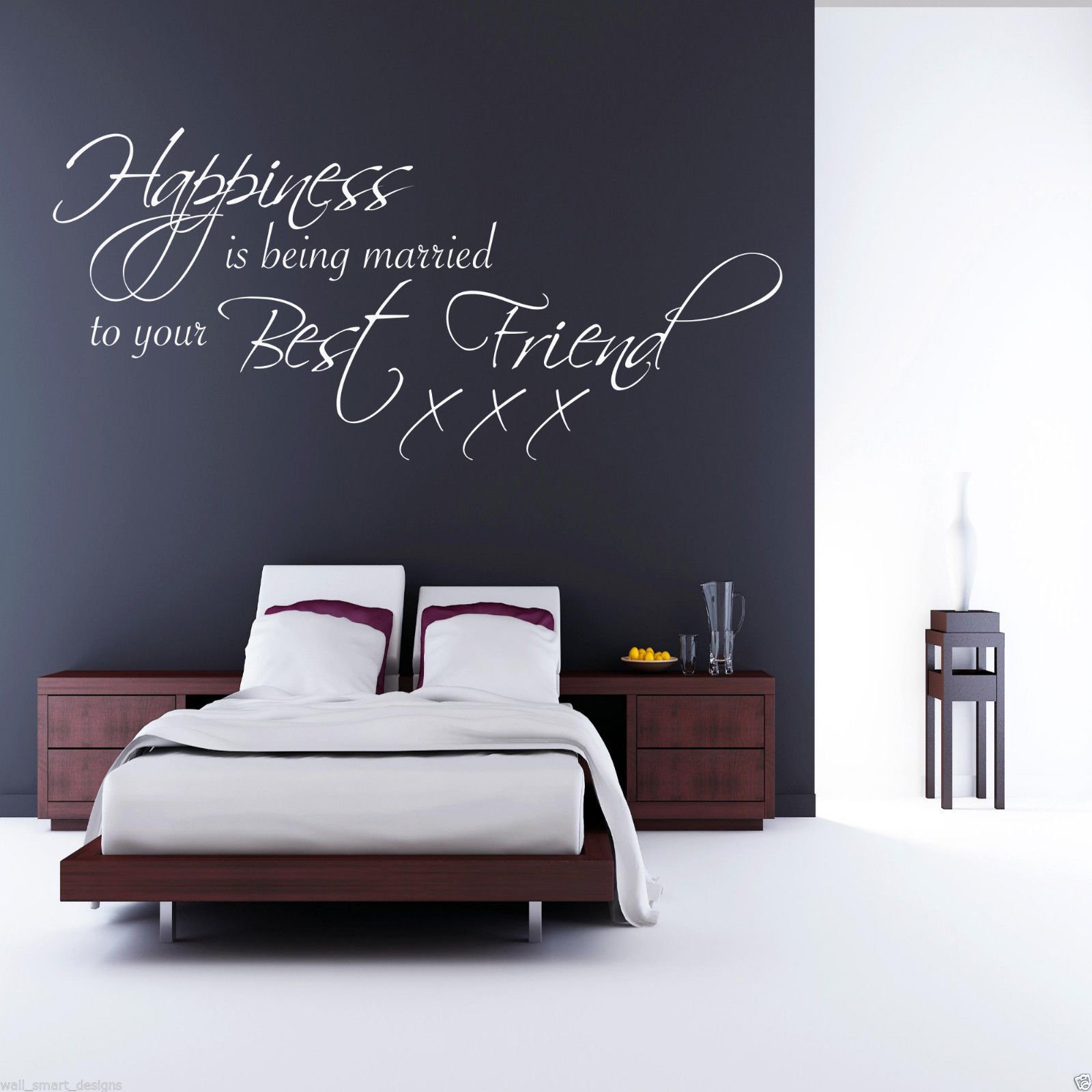 Married to Your Bestfriend Wall Art Sticker Quote Decal Mural Stencil Transfer